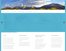 Tablet Screenshot of coeyecare.com